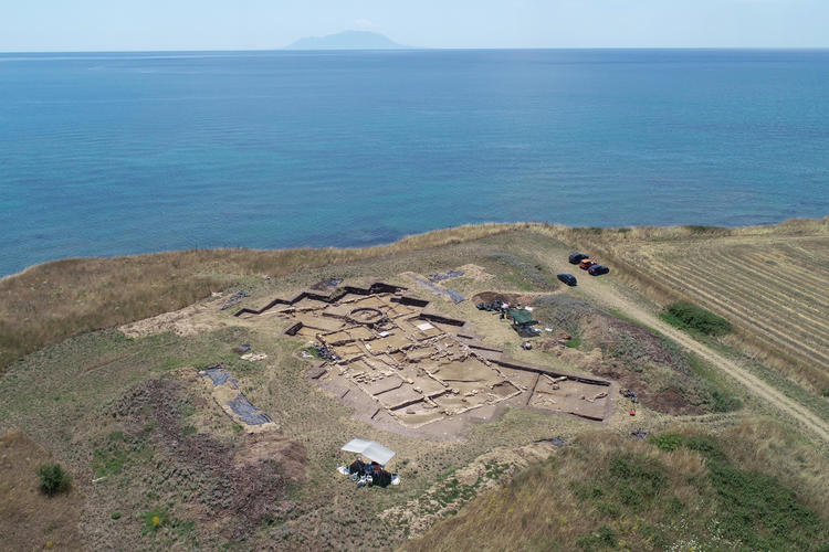 aerial photo of site